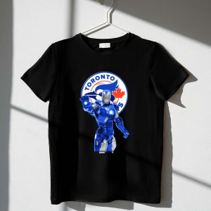 Toronto Blue Jays Iron Man Marvel Baseball Crossover T-Shirt For Fans
