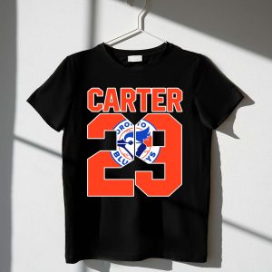 Joe Carter Toronto Blue Jays Red Number 29 T-Shirt For Fans