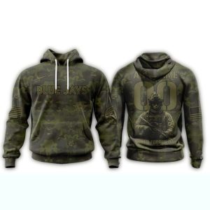 Toronto Blue Jays Military Appreciation All Over Print Hoodie For Fans