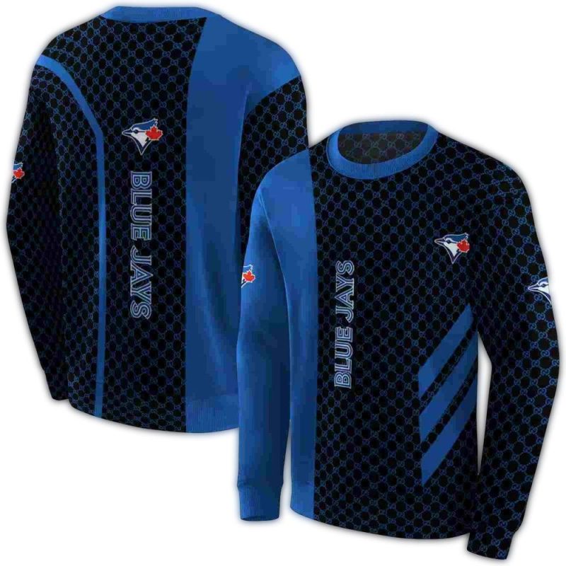 Toronto Blue Jays Monogram Pattern AOP Sweatshirt 1
