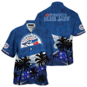 Toronto Blue Jays Tropical Palm Tree Hawaiian Shirt For Fans