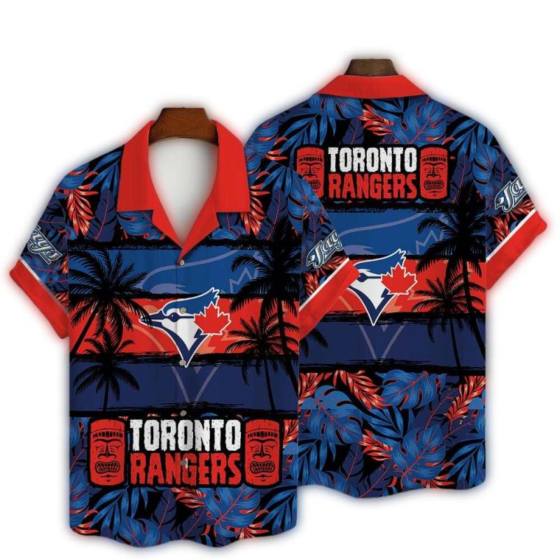 Toronto Blue Jays Palm Trees Hawaiian Shirt 1