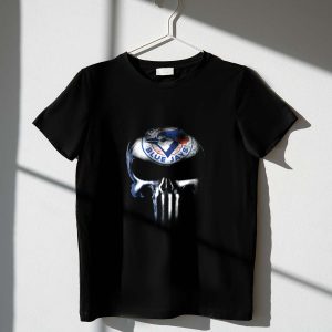 Toronto Blue Jays Punisher Skull Graphic T-Shirt For Fans
