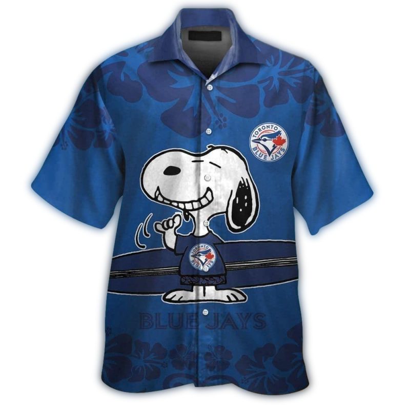 Toronto Blue Jays Snoopy Surf Hawaiian Shirt 1