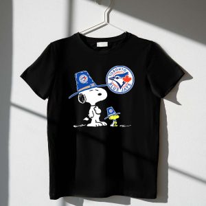 Toronto Blue Jays Snoopy And Woodstock Baseball T-Shirt For Fans