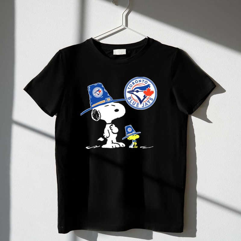 Toronto Blue Jays Snoopy Woodstock Baseball Duo with Team T Shirt t shirt 1 1