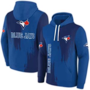 Toronto Blue Jays Splatter Print Hoodie For Fans – Stylish & Comfortable