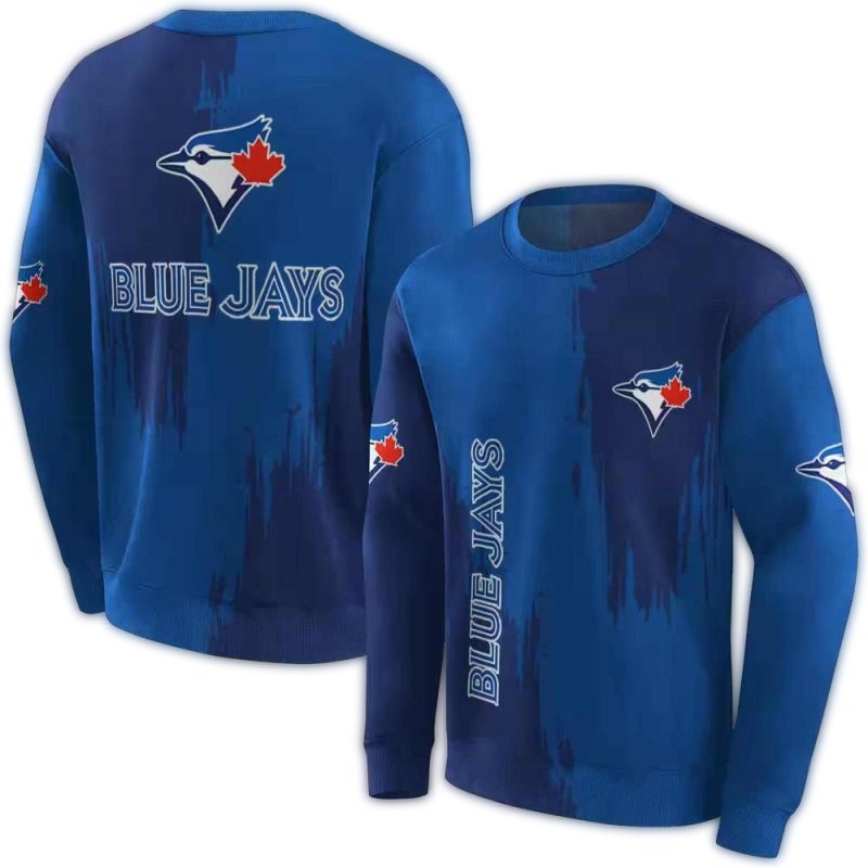 Toronto Blue Jays Splatter Effect AOP Sweatshirt 1