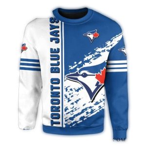 Toronto Blue Jays Splatter Logo Blue Ugly Sweater