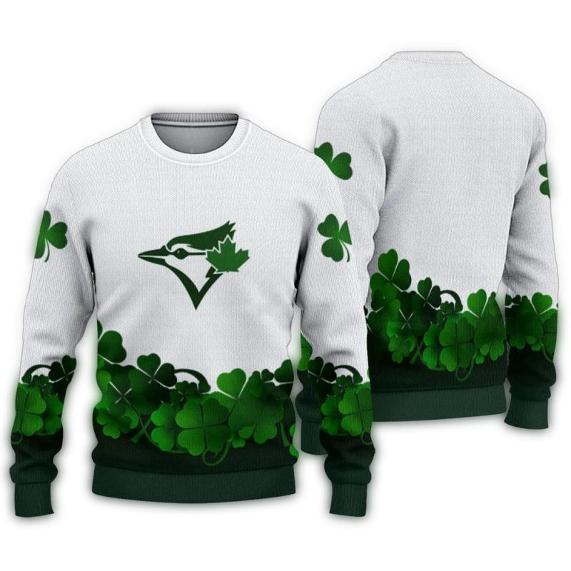 Toronto Blue Jays St Patrick Ugly Sweater 1