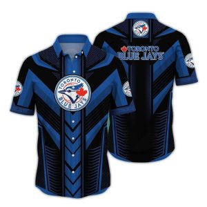 Toronto Blue Jays Hawaiian Shirt With Striking Lines Design