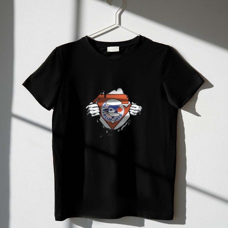 Toronto Blue Jays Superman Logo Mashup T Shirt t shirt 1 1