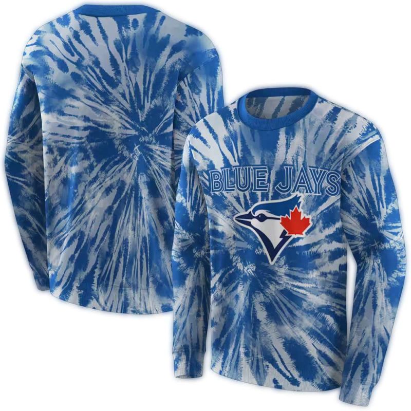 Toronto Blue Jays Tie Dye Pattern AOP Sweatshirt 1