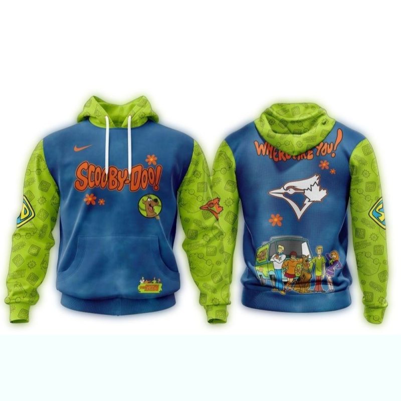 Toronto Blue Jays X Scooby Doo AOP Hoodie 1