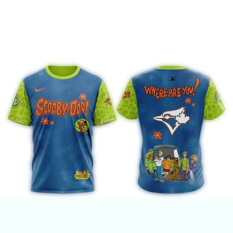 Toronto Blue Jays X Scooby Doo AOP T Shirt 1