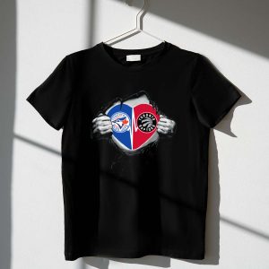 Toronto Blue Jays & Raptors Heart T-Shirt - Sports Fan Apparel