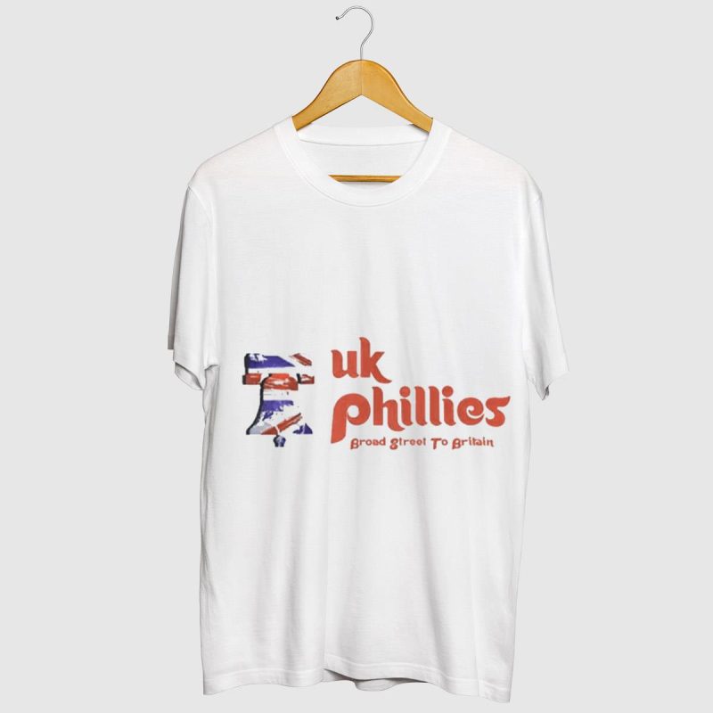 UK Phillies Union Jack Liberty Bell T-Shirt for Sports Fans - Image 2