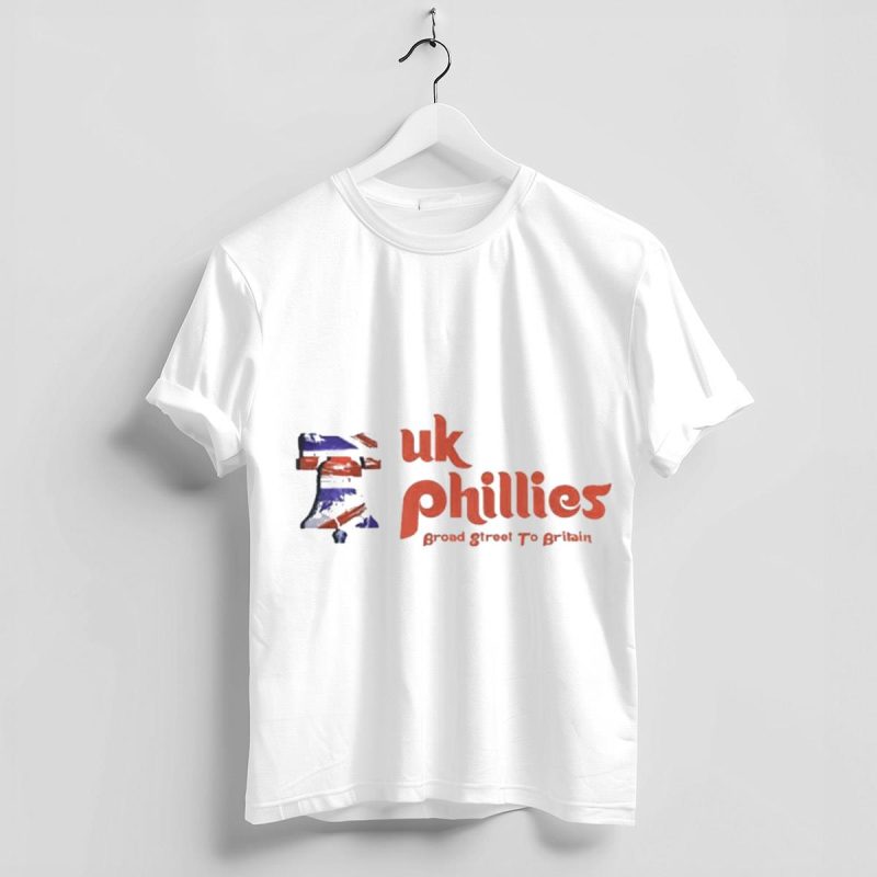 UK Phillies Union Jack Liberty Bell T-Shirt for Sports Fans - Image 4