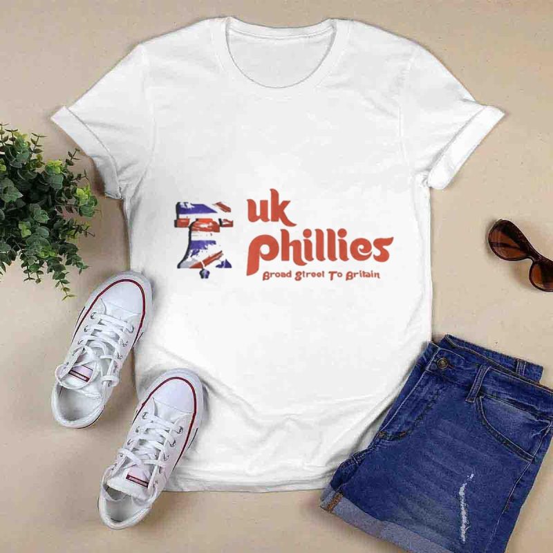 UK Phillies Union Jack Liberty Bell T-Shirt for Sports Fans - Image 6