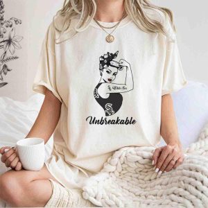 Strong Girl Rosie Chicago White Sox T-Shirt - Unbreakable Spirit Design