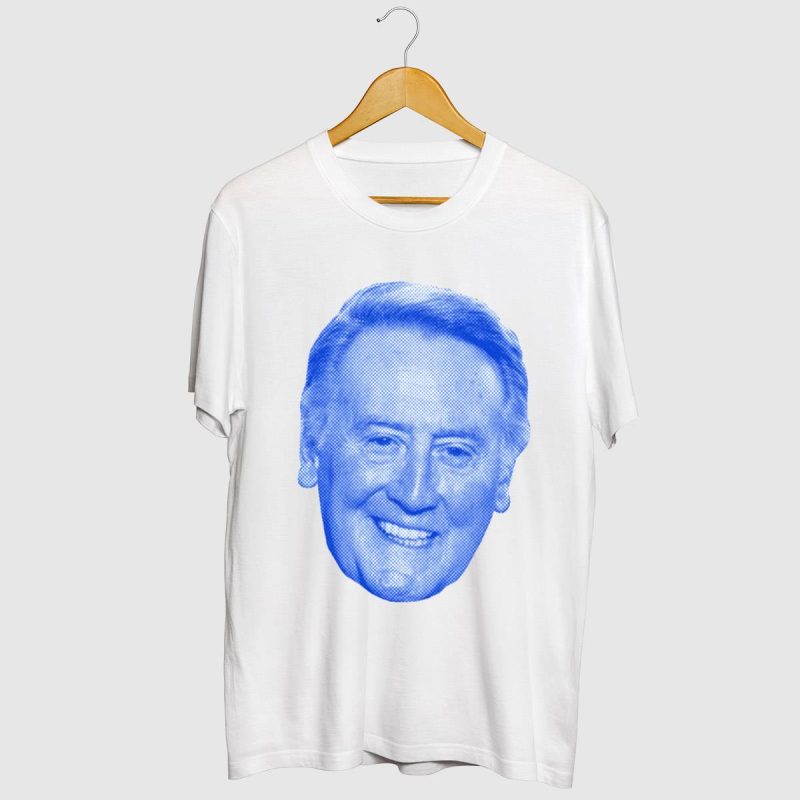 Vin Scully Player Face T-Shirt - Classic Fan Tee for Baseball Lovers - Image 2