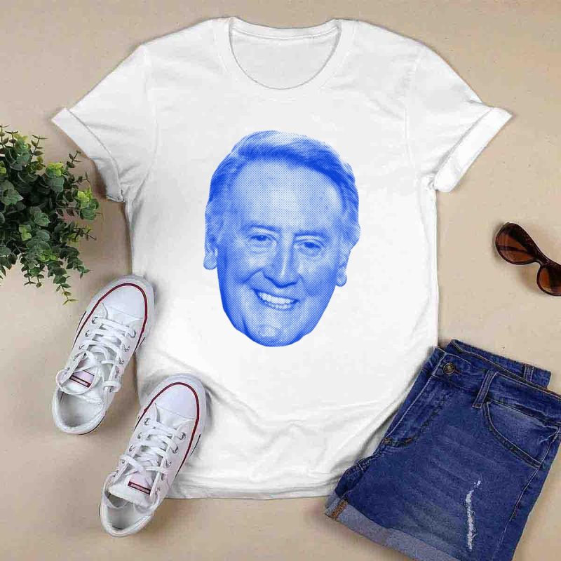 Vin Scully Player Face T-Shirt - Classic Fan Tee for Baseball Lovers - Image 6