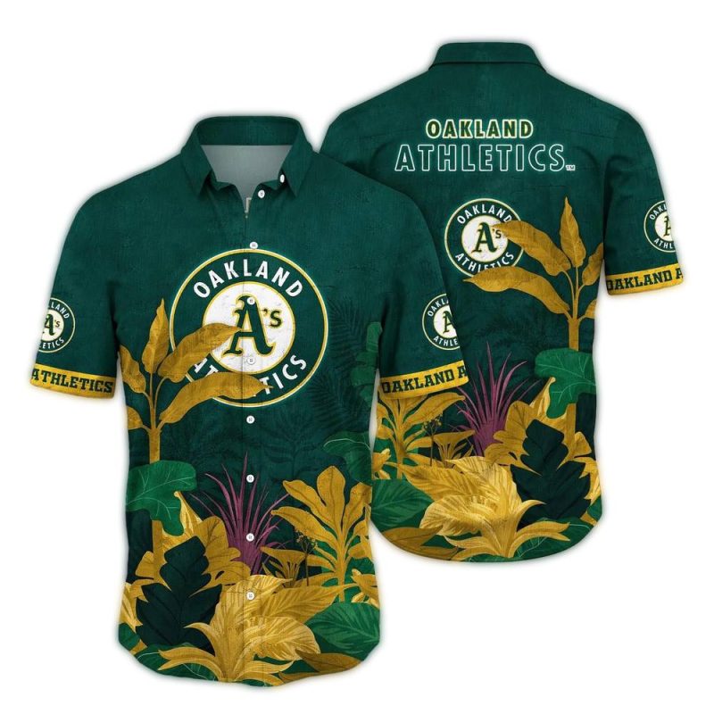 Vintage Landscape Oakland Athletics Hawaiian Shirt 1