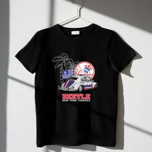 Volkswagen Beetle New York Yankees Graphic T-Shirt For Fans