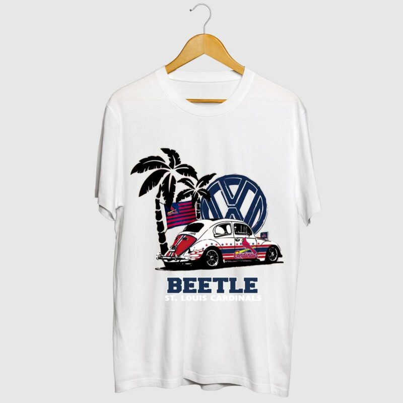 Volkswagen Beetle St Louis Cardinals Graphic T-Shirt – Unisex Gift Tee - Image 2