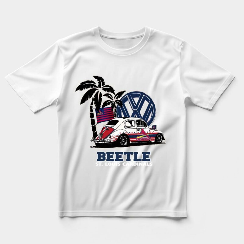 Volkswagen Beetle St Louis Cardinals Graphic T-Shirt – Unisex Gift Tee - Image 5
