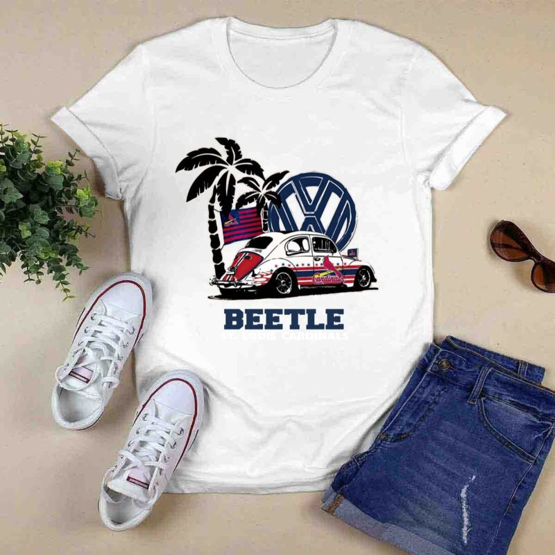 Volkswagen Beetle St Louis Cardinals Graphic T-Shirt – Unisex Gift Tee - Image 6