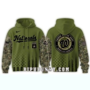Washington Nationals Military Appreciation Night All-Over Print Hoodie