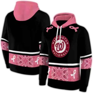 Washington Nationals Awareness Ribbon Hoodie For Fans And Supporters