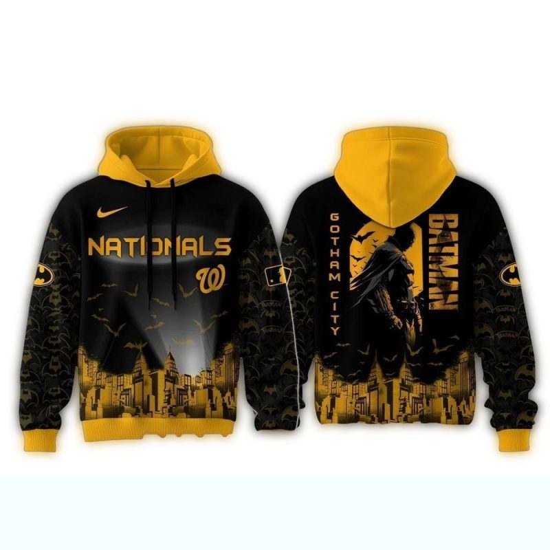 Washington Nationals Batman Game Night All over Print Hoodie 1