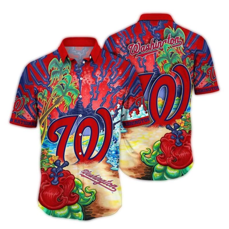 Washington Nationals Beach Art Hawaiian Shirt 1