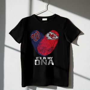 Washington Nationals Dna Fingerprint T-Shirt - Chiefs Inspired Design