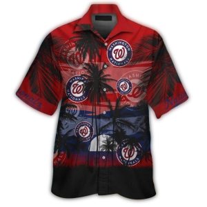 Washington Nationals Coconut Beach Dawn Hawaiian Shirt For Men And Women