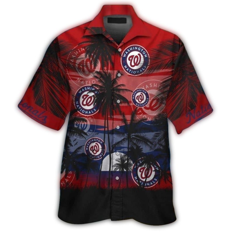 Washington Nationals Coconut Beach Dawn Hawaiian Shirt 1