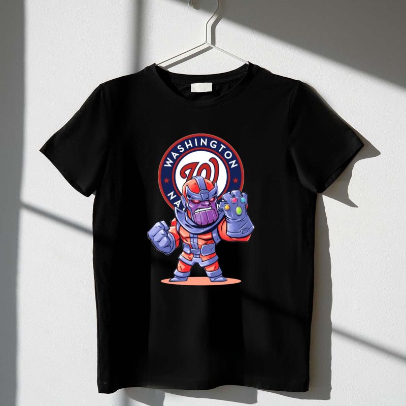 Washington Nationals Comic Thanos Mashup Fans Marvel Baseball Fusion T Shirt t shirt 1 1