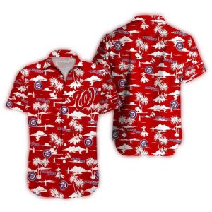 Washington Nationals Sunset Paradise Hawaiian Shirt For Summer Fun