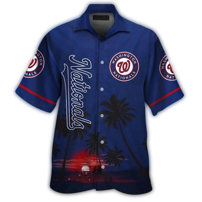 Washington Nationals Dawn Beach Tropical Hawaiian Shirt 1