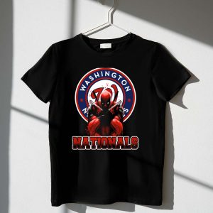 Washington Nationals Deadpool Crossover Graphic T-Shirt For Fans