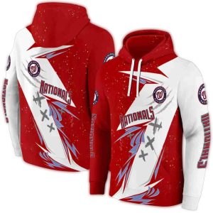 Washington Nationals All-Over Print Dynamic Slash Hoodie For Fans