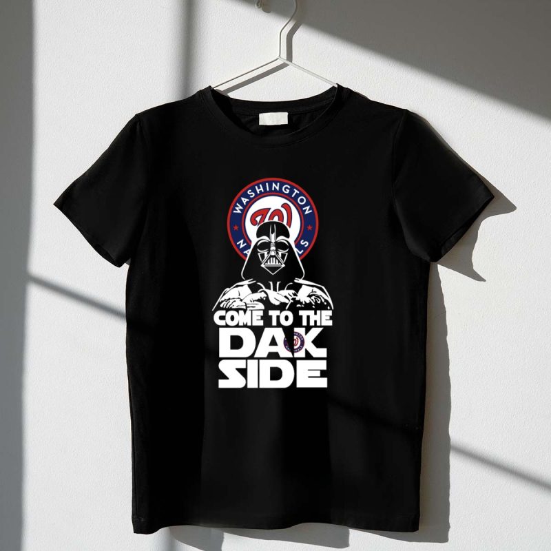 Washington Nationals Fans Come to the Dark Side Darth Vader T Shirt t shirt 1 1