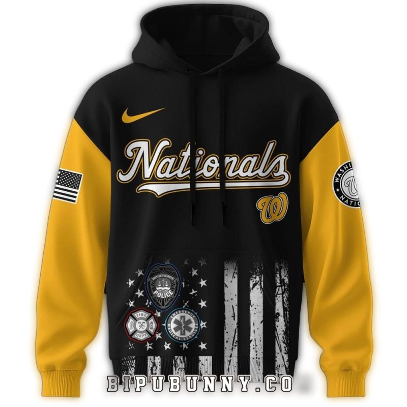 Washington Nationals First Responders Night All over Print Hoodie 1