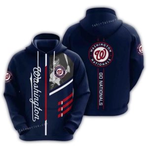 Washington Nationals All-Over Print Hoodie - Go Nationals Spirit Wear