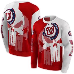 Washington Nationals Graphic All-Over Print Sweatshirt For Fans