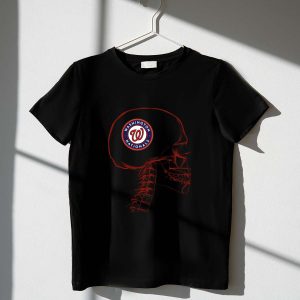 Washington Nationals X-Ray Skeleton Visualization T-Shirt For Fans