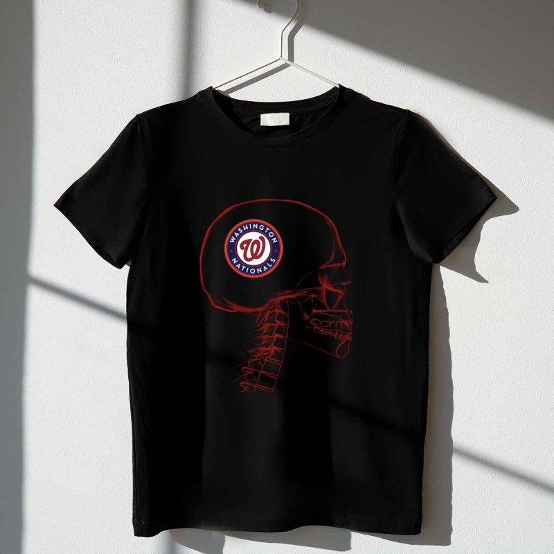 Washington Nationals Inside My Mind Logo X Ray Skeleton Visualization T Shirt t shirt 1 1
