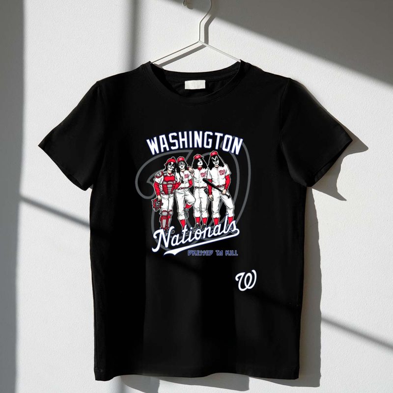 Washington Nationals KISS Dressed To Kill Baseball Edition T Shirt t shirt 1 1